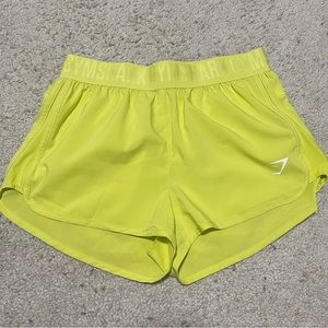 Gymshark Loose Fit Neon Yellow Shorts